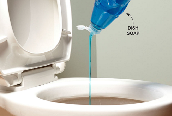 How to Unclog a Toilet Without a Plunger Dish Soap